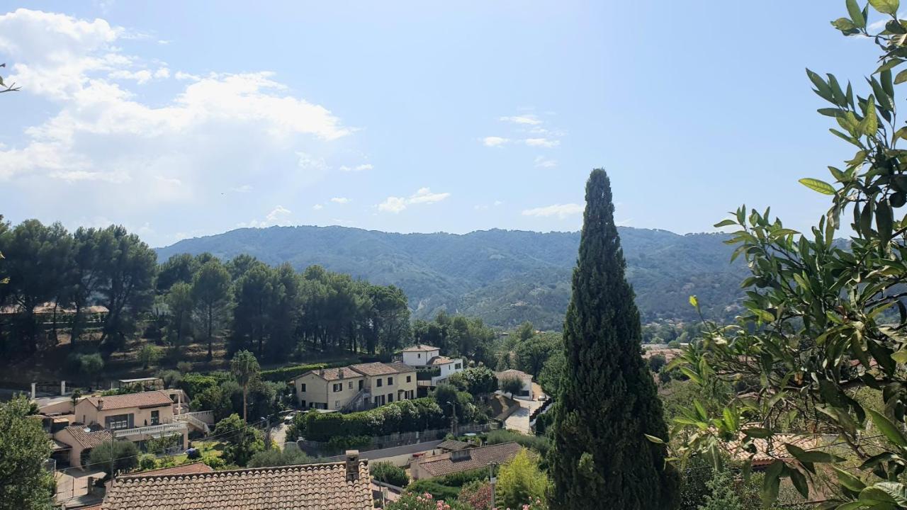 Calme Et Vue Panoramique Apartamento Pégomas Exterior foto